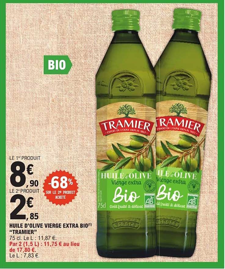 HUILE D’OLIVE VIERGE EXTRA BIO "TRAMIER"
