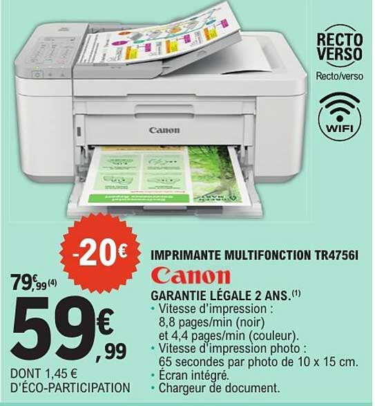 IMPRIMANTE MULTIFONCTION TR4756I Canon