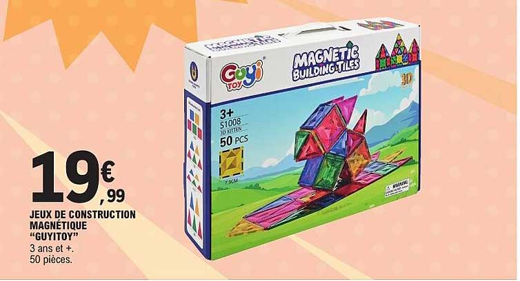 JEUX DE CONSTRUCTION MAGNÉTIQUE “GUYITOY”