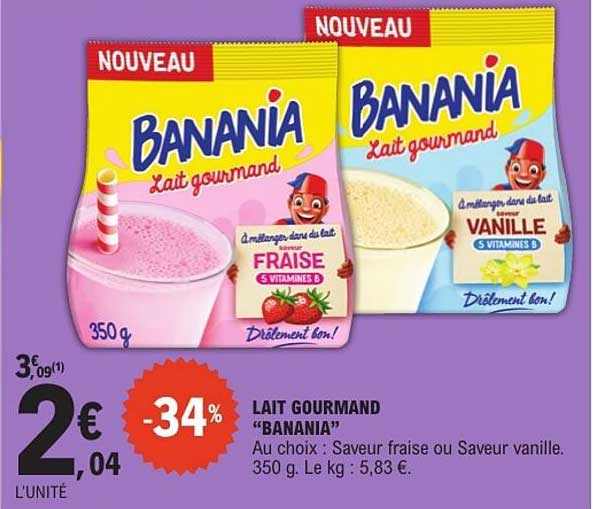 LAIT GOURMAND "BANANIA"