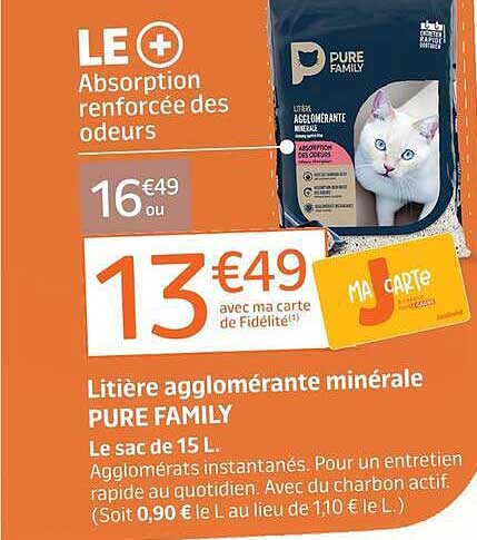 LE + Absorption renforcée des odeurs