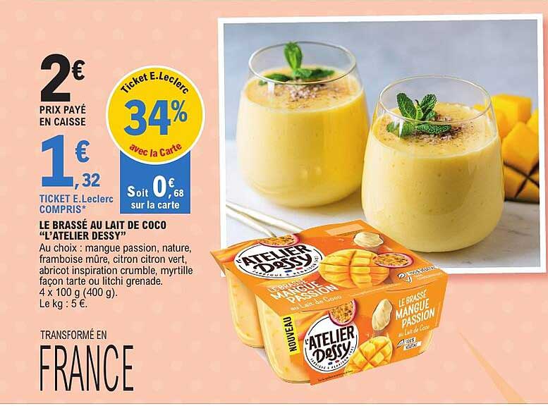 LE BRASSÉ AU LAIT DE COCO “L’ATELIER DESSY”