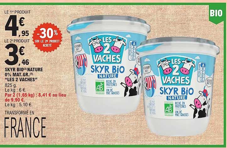 LES 2 VACHES SKYR BIO NATURE
