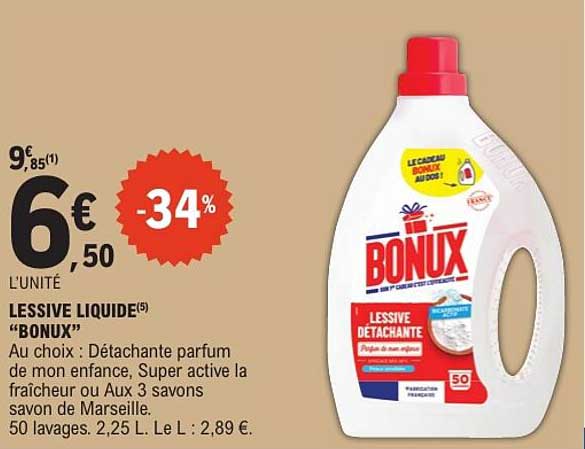 LESSIVE LIQUIDE “BONUX”