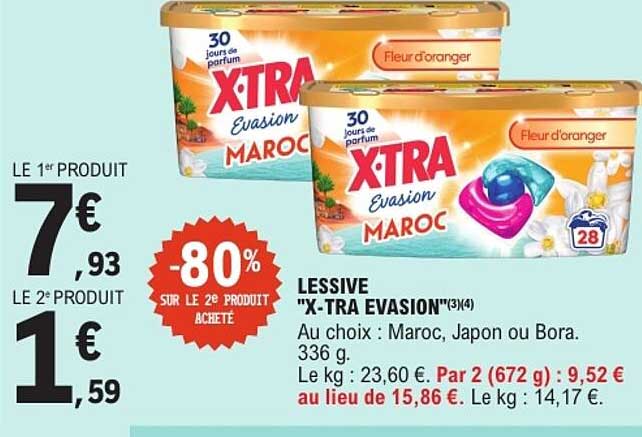 LESSIVE "X-TRA EVASION"