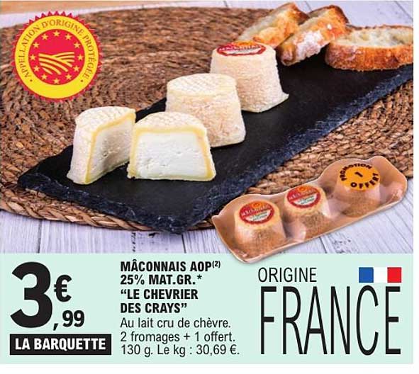 MÂCONNAIS AOP(2) 25% MAT.GR.* “LE CHEVRIER DES CRAYS”