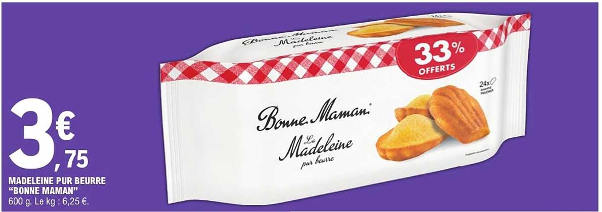 MADELEINE PUR BEURRE "BONNE MAMAN"