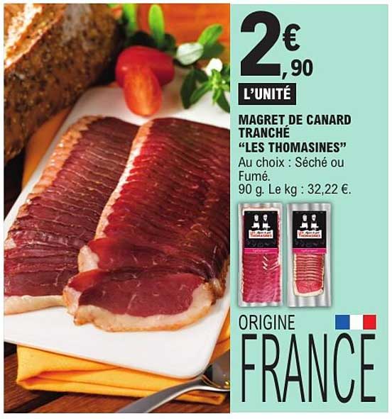 MAGRET DE CANARD TRANCHÉ “LES THOMASINES”