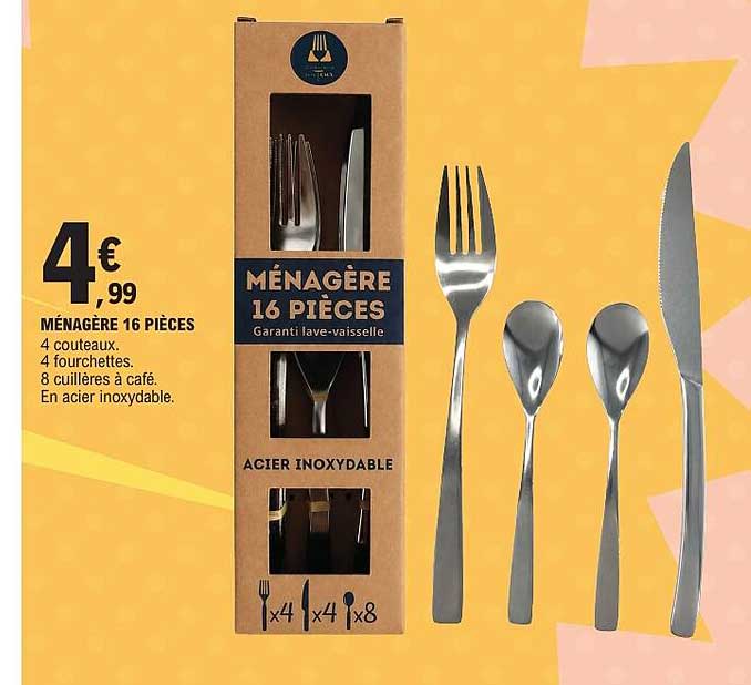 MÉNAGÈRE 16 PIÈCES