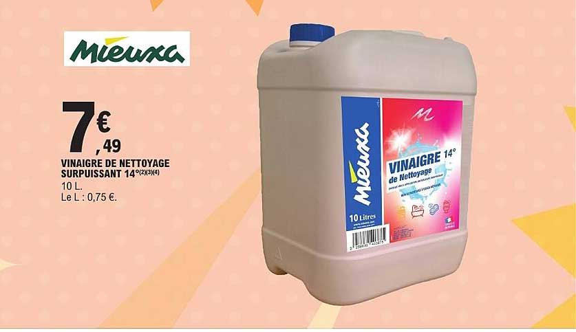 Mieuxa VINAIGRE DE NETTOYAGE SURPUISSANT 14°