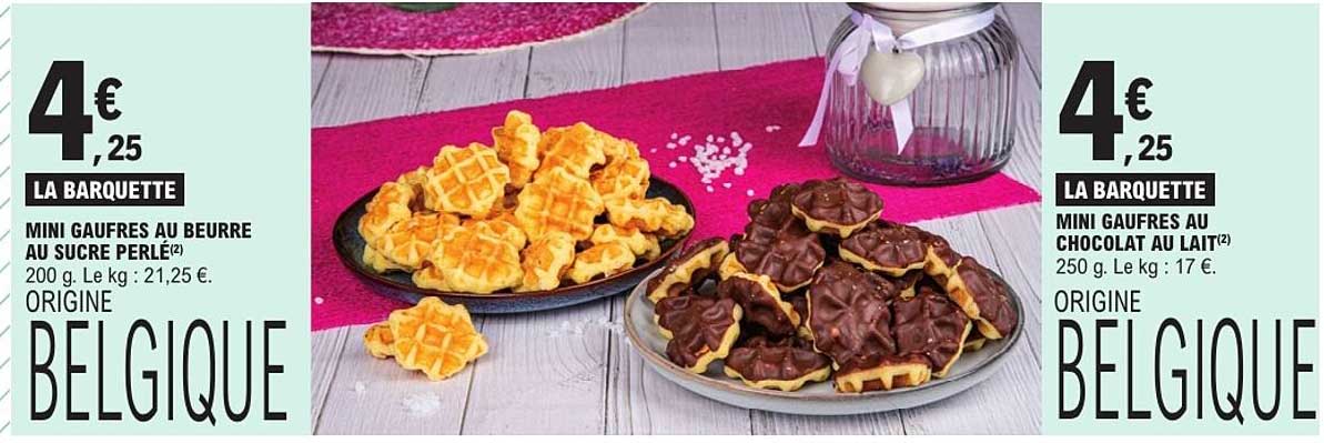 MINI GAUFRES AU BEURRE AU SUCRE PERLÉ(2)