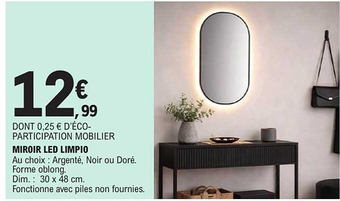 MIROIR LED LIMPIO