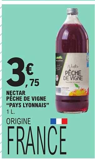 NECTAR PÊCHE DE VIGNE “PAYS LYONNAIS” 1 L. ORIGINE FRANCE