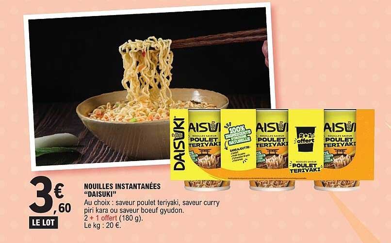 NOUILLES INSTANTANÉES “DAISUKI”