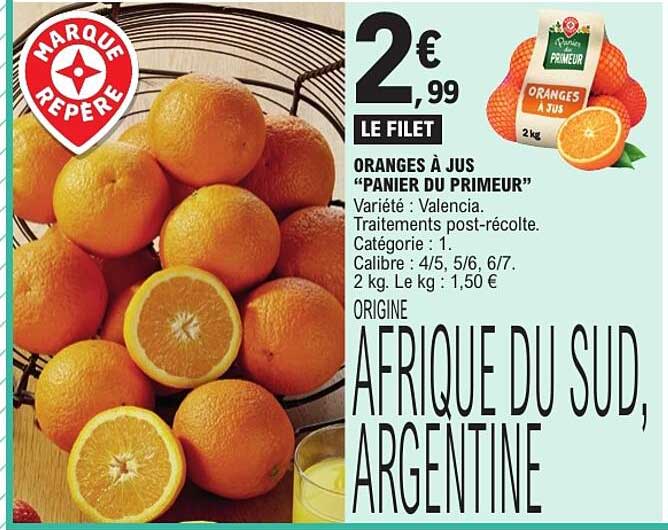 ORANGES A JUS “PANIER DU PRIMEUR”