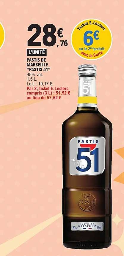PASTIS DE MARSEILLE "PASTIS 51"