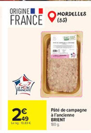 Pâté de campagne à l'ancienne BRIENT
