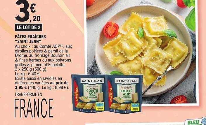 PÂTES FRAÎCHES “SAINT JEAN”