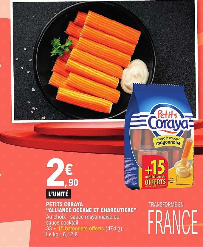 PETITS CORAYA “ALLIANCE OCÉANE ET CHARCUTIÈRE”