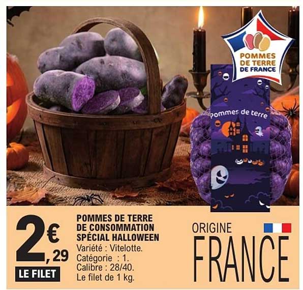 POMMES DE TERRE DE CONSOMMATION SPÉCIAL HALLOWEEN