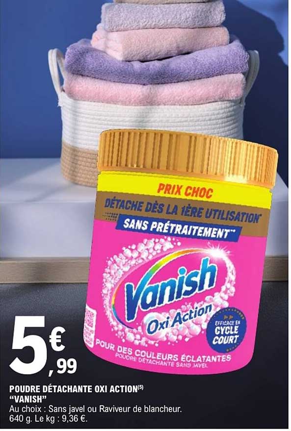 POUDRE DÉTACHANTE OXI ACTION("VANISH")