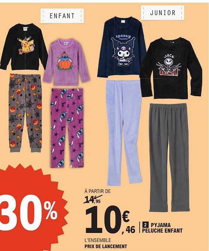 PYJAMA PELUCHE ENFANT