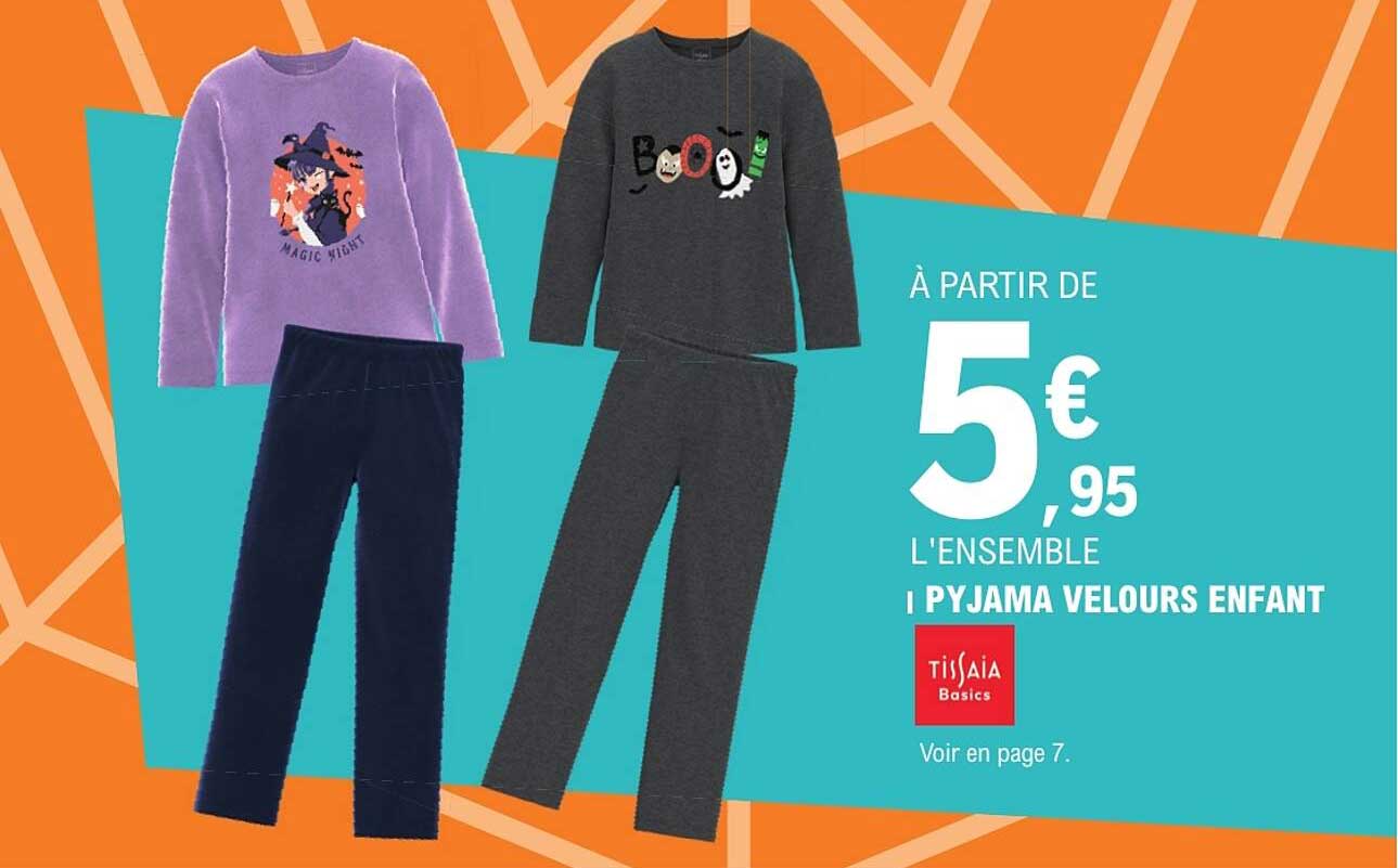 PYJAMA VELOURS ENFANT
