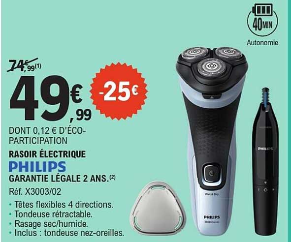RASOIR ÉLECTRIQUE PHILIPS