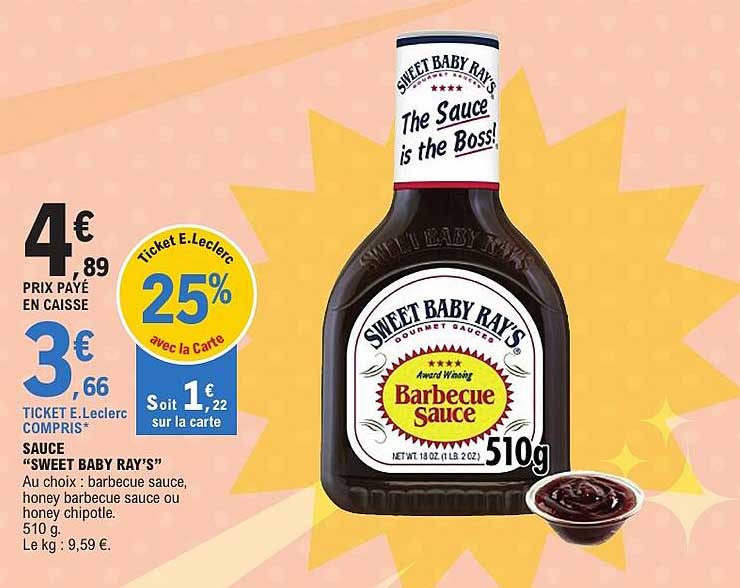 SAUCE “SWEET BABY RAY’S”