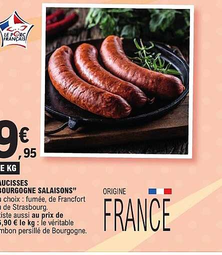 SAUCISSES BOURGOGNE SALAISONS