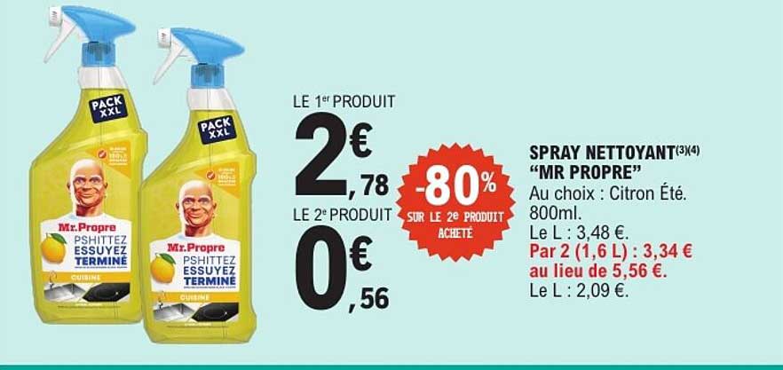 SPRAY NETTOYANT "MR PROPRE"