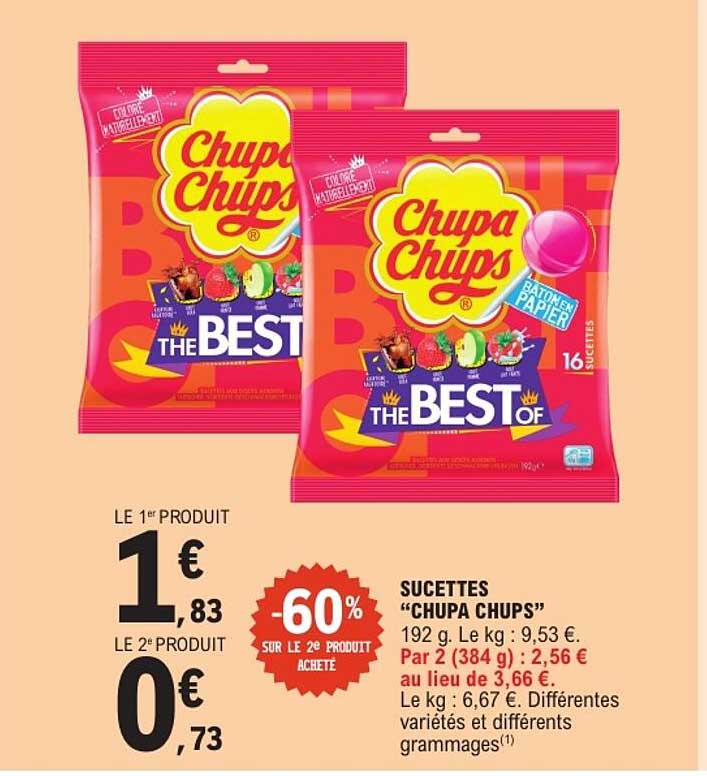 SUCETTES "CHUPA CHUPS"