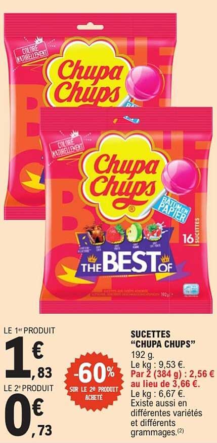 SUCETTES “CHUPA CHUPS”