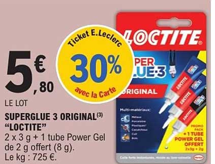 SUPERGLUE 3 ORIGINAL "LOCTITE"
