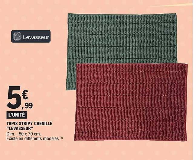 TAPIS STRIPY CHENILLE "LEVASSEUR"