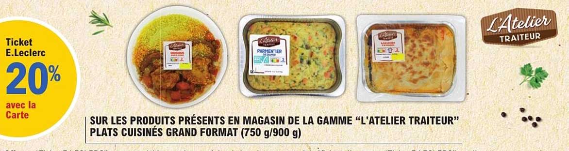 Ticket E.Leclerc 20% avec la Carte