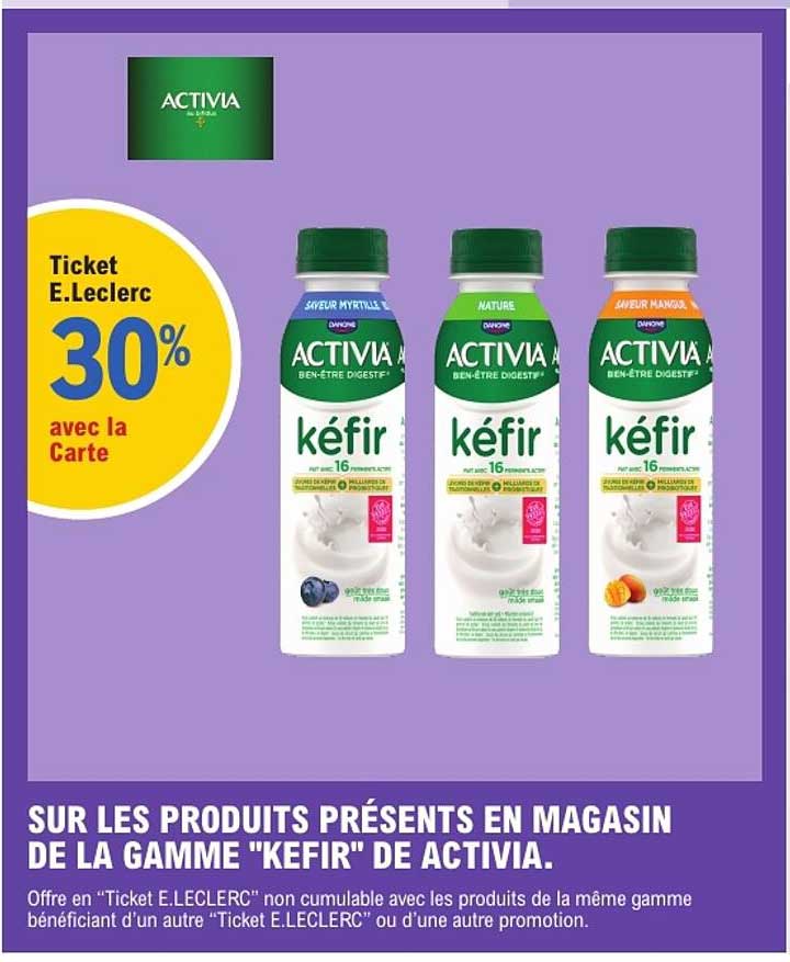 Ticket E.Leclerc 30% avec la Carte