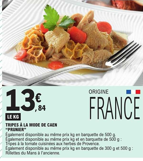 TRIPES À LA MODE DE CAEN “PRUNIER”