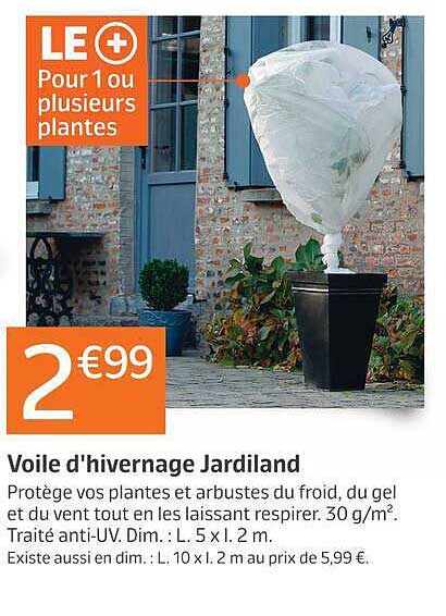 Voile d'hivernage Jardiland