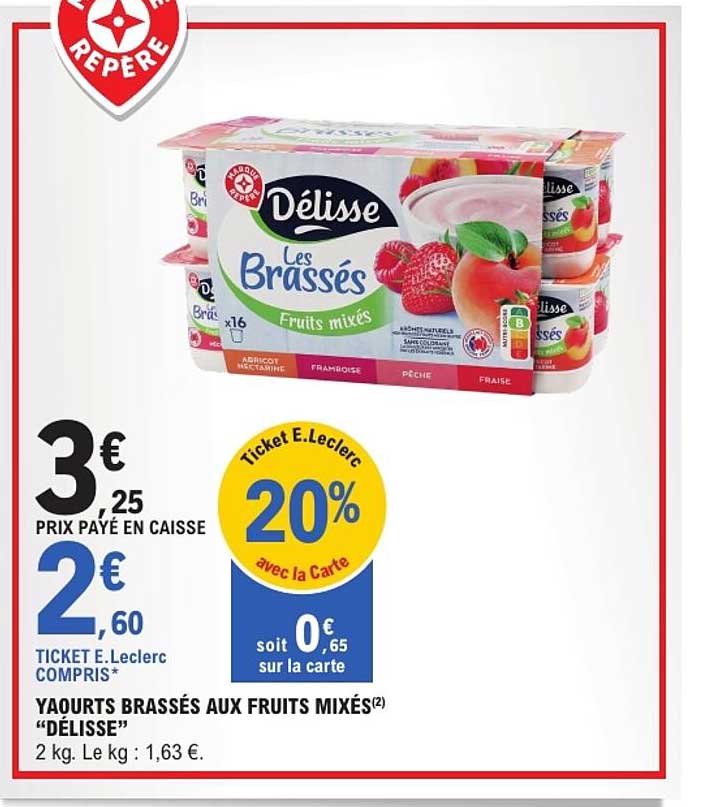 YAOURTS BRASSÉS AUX FRUITS MIXÉS “DÉLISSE”