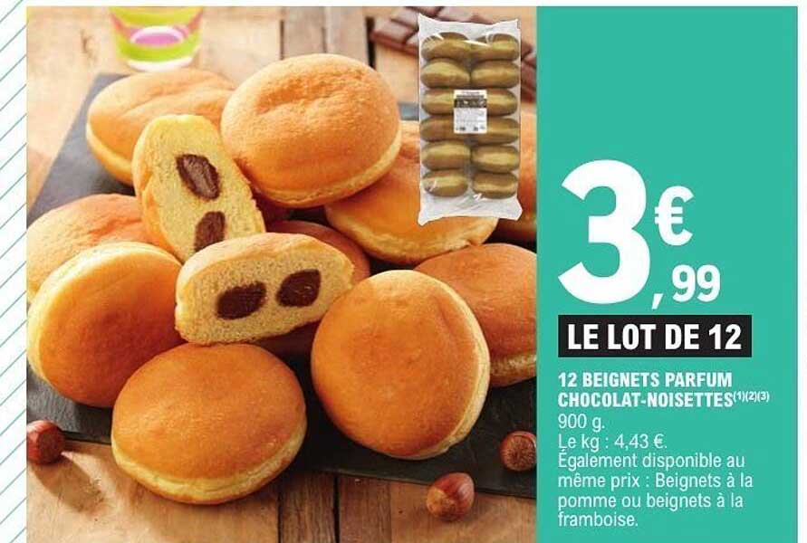 12 Beignets Parfum Chocolat-Noisettes