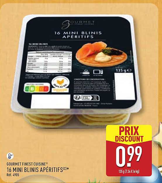 16 MINI BLINIS APÉRITIFS