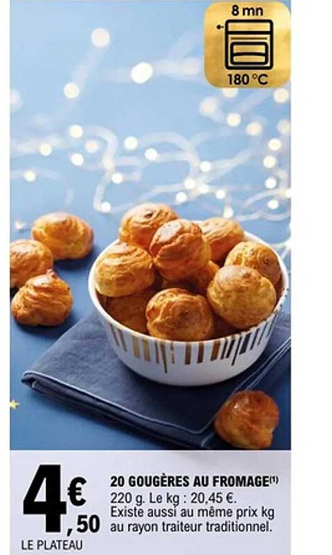 20 GOÛGÈRES AU FROMAGE