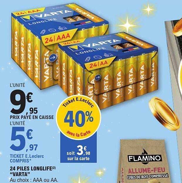 24 PILES LONGLIFE "VARTA"