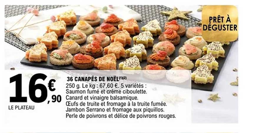 36 CANAPÉS DE NOËL