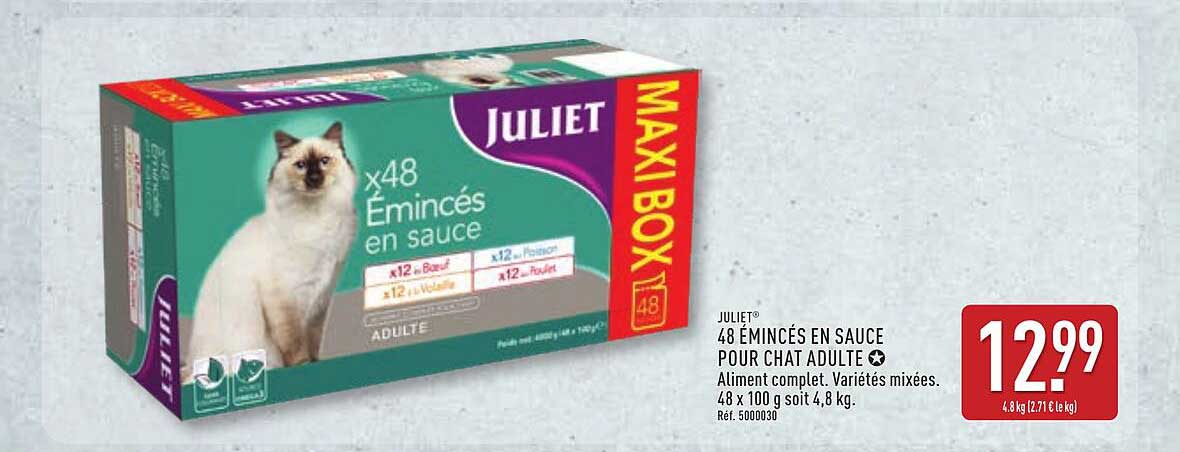 48 ÉMINCÉS EN SAUCE POUR CHAT ADULTE