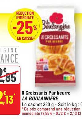 8 Croissants Pur beurre