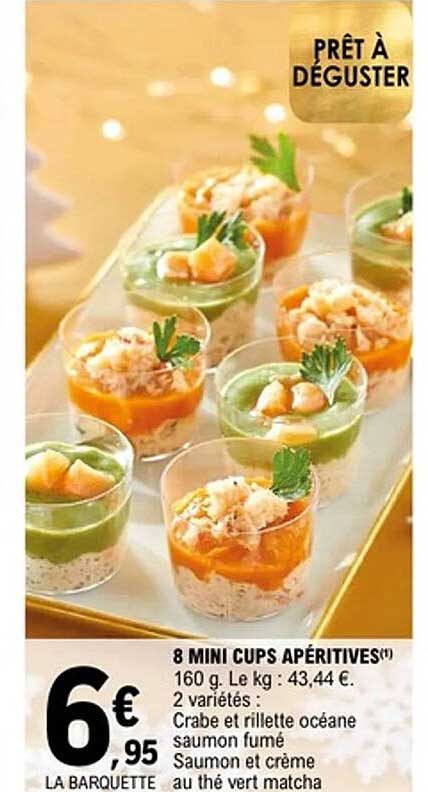 8 MINI CUPS APÉRITIFS
