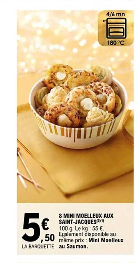 8 MINI MOELLEUX AUX SAINT-JACQUES