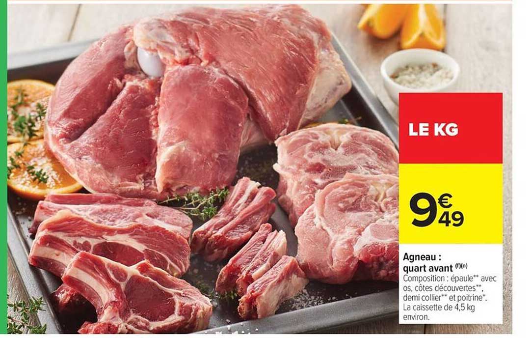 Agneau : quart avant